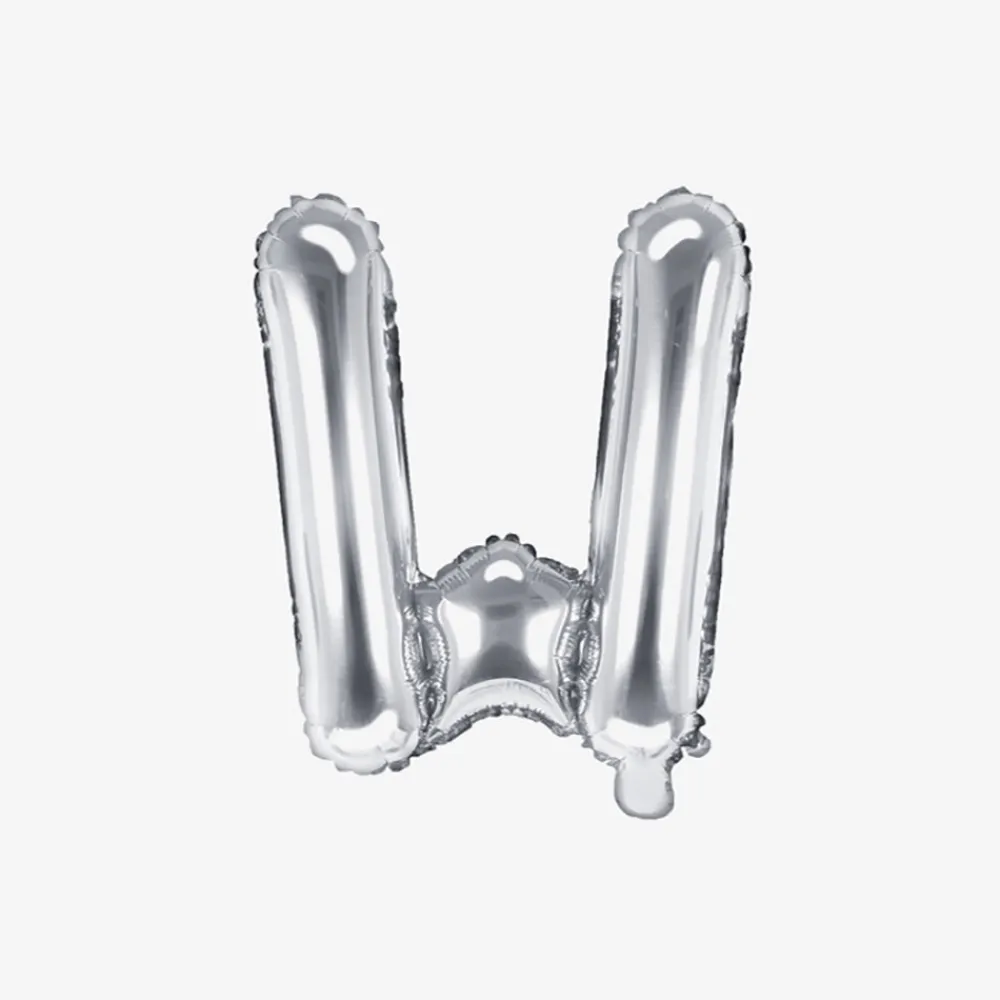 Fashion Party Deco Silver Letter Balloon (Small Size)