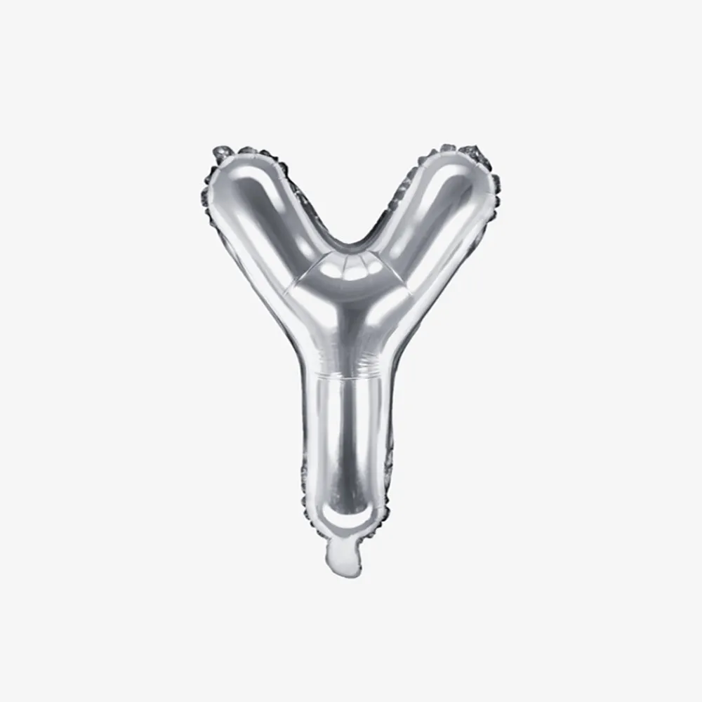 Fashion Party Deco Silver Letter Balloon (Small Size)