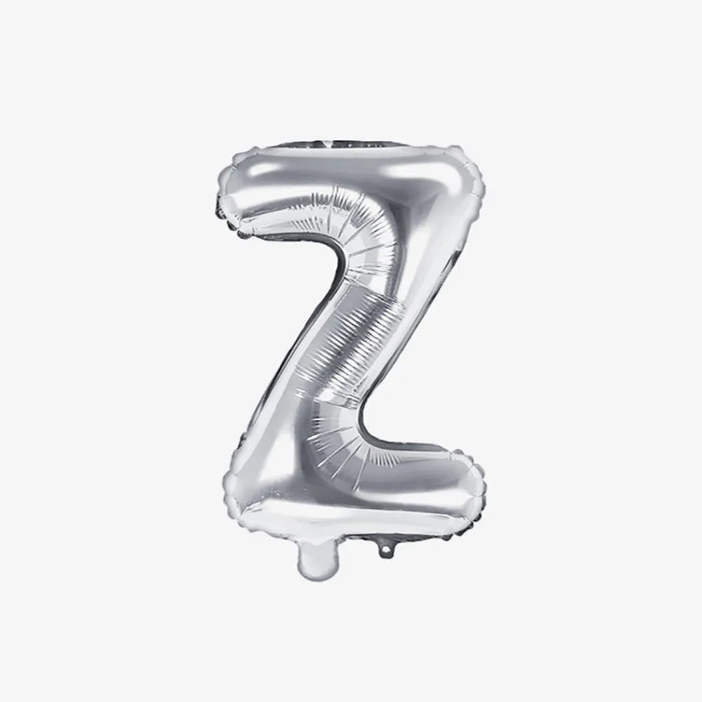 Fashion Party Deco Silver Letter Balloon (Small Size)
