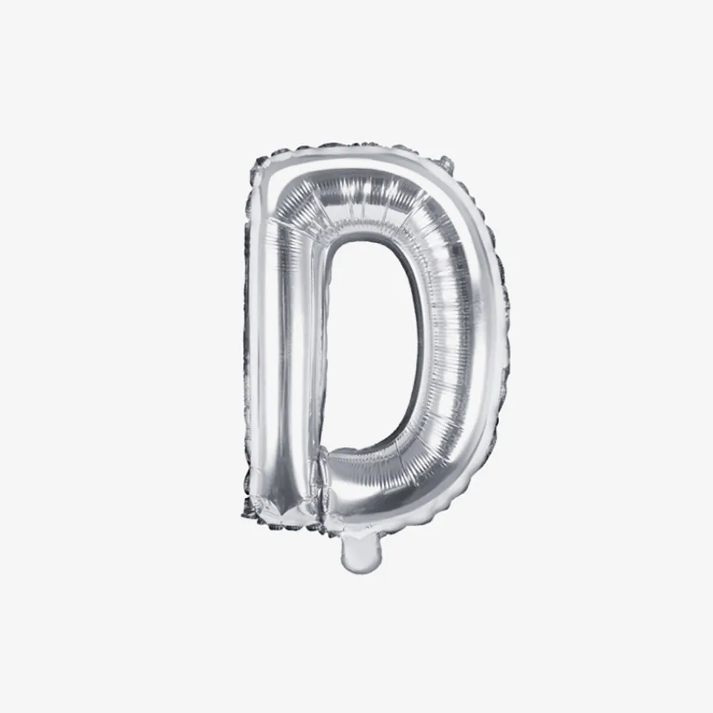 Fashion Party Deco Silver Letter Balloon (Small Size)