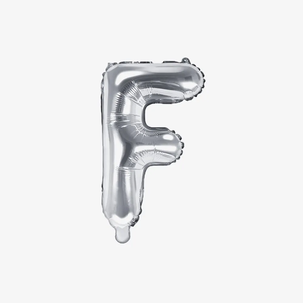 Fashion Party Deco Silver Letter Balloon (Small Size)