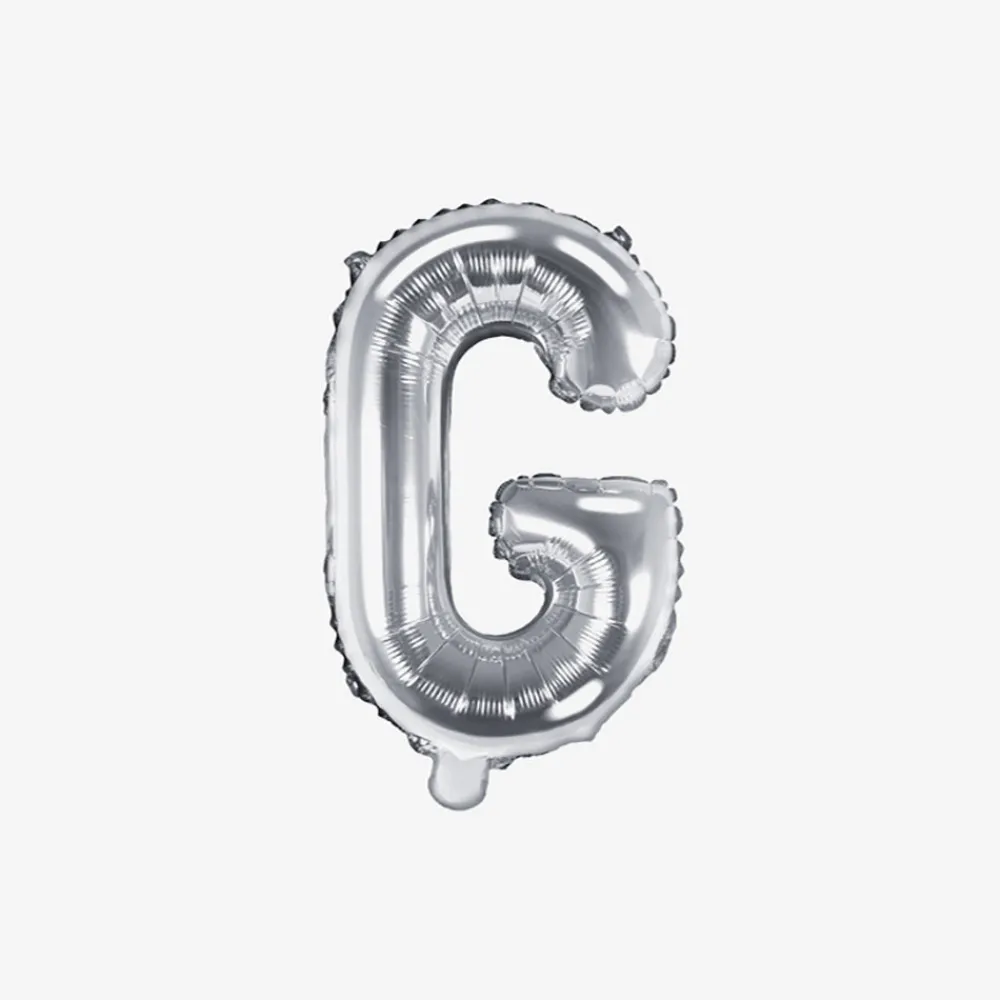 Fashion Party Deco Silver Letter Balloon (Small Size)