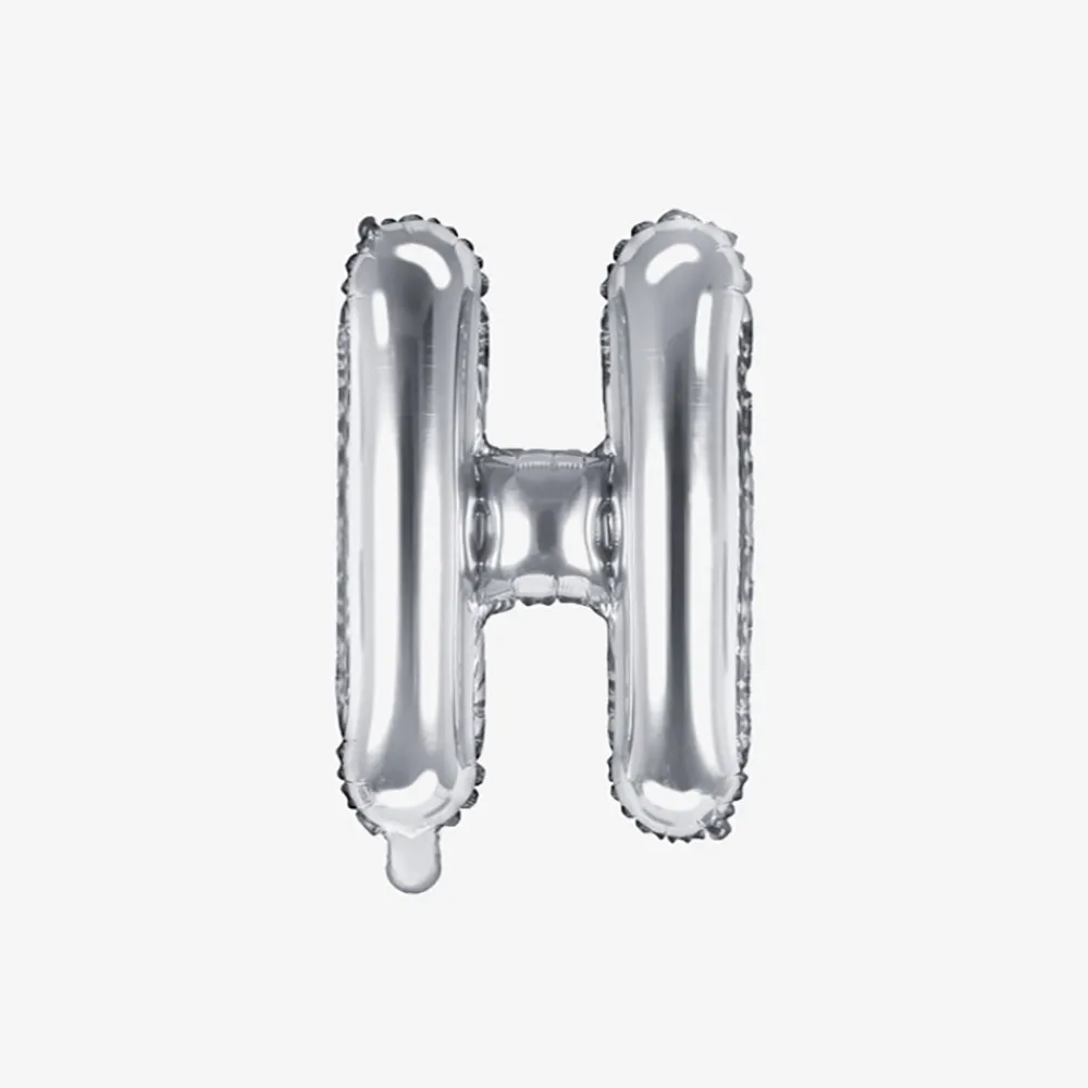 Fashion Party Deco Silver Letter Balloon (Small Size)