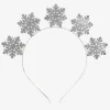Hot Ginger Ray Silver Snowflakes Headband