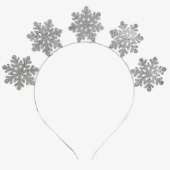 Hot Ginger Ray Silver Snowflakes Headband