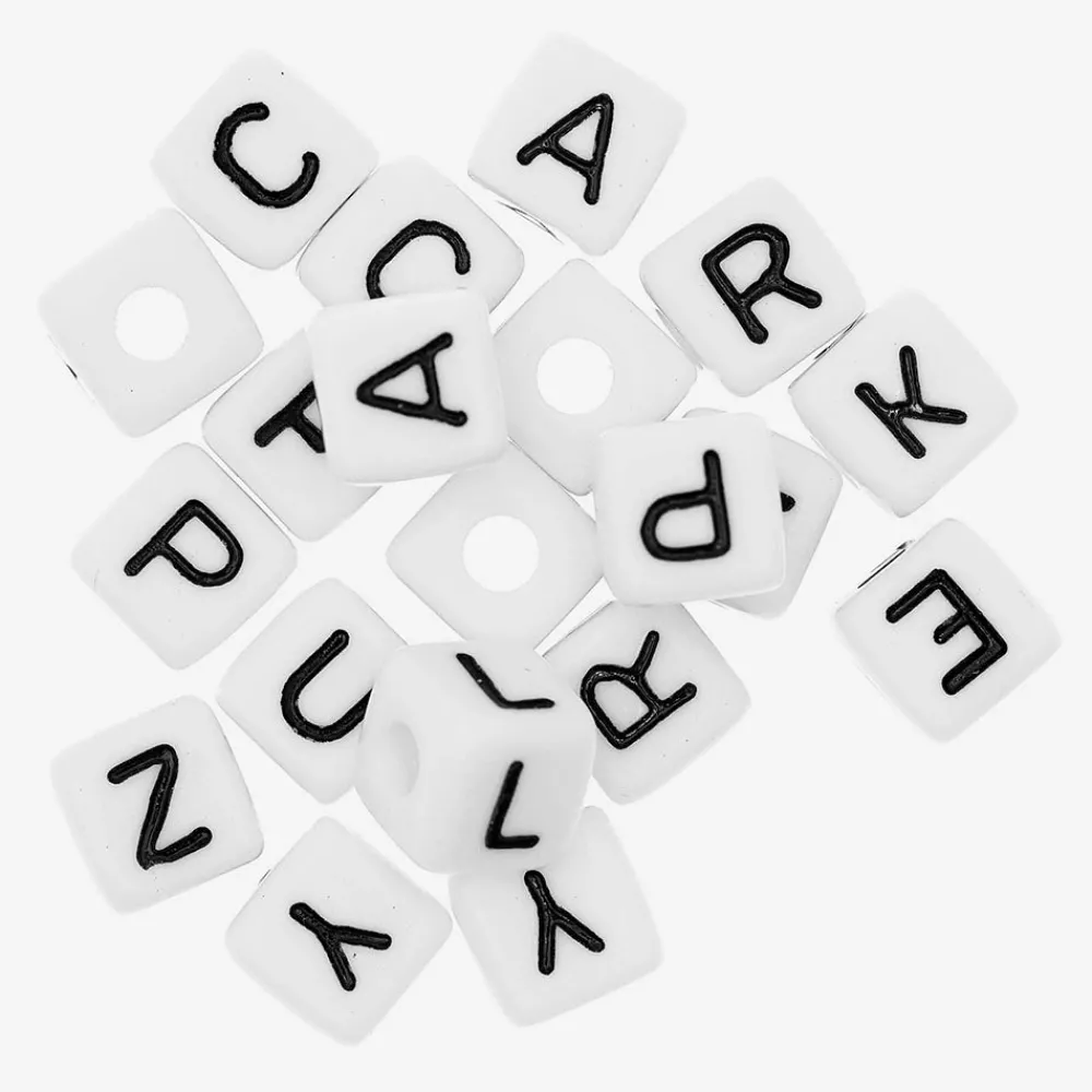 Store Rico Design Square Beads Happy White