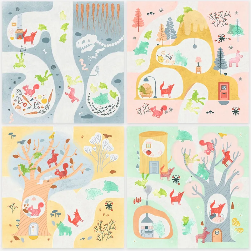 Fashion Djeco Stamp Activity: Forest Animals