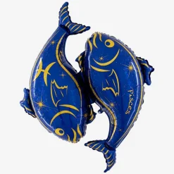 Discount Grabo Balloons Star Sign Balloon Fish Blue