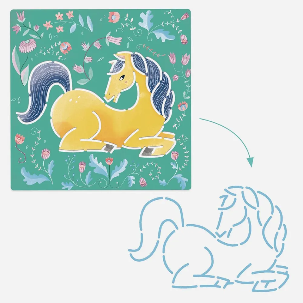 Cheap Djeco Stencil Activity: Horse