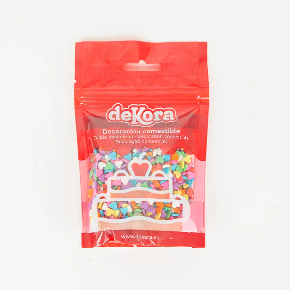 Cheap Dekora Sugar Confetti Multicolored Hearts
