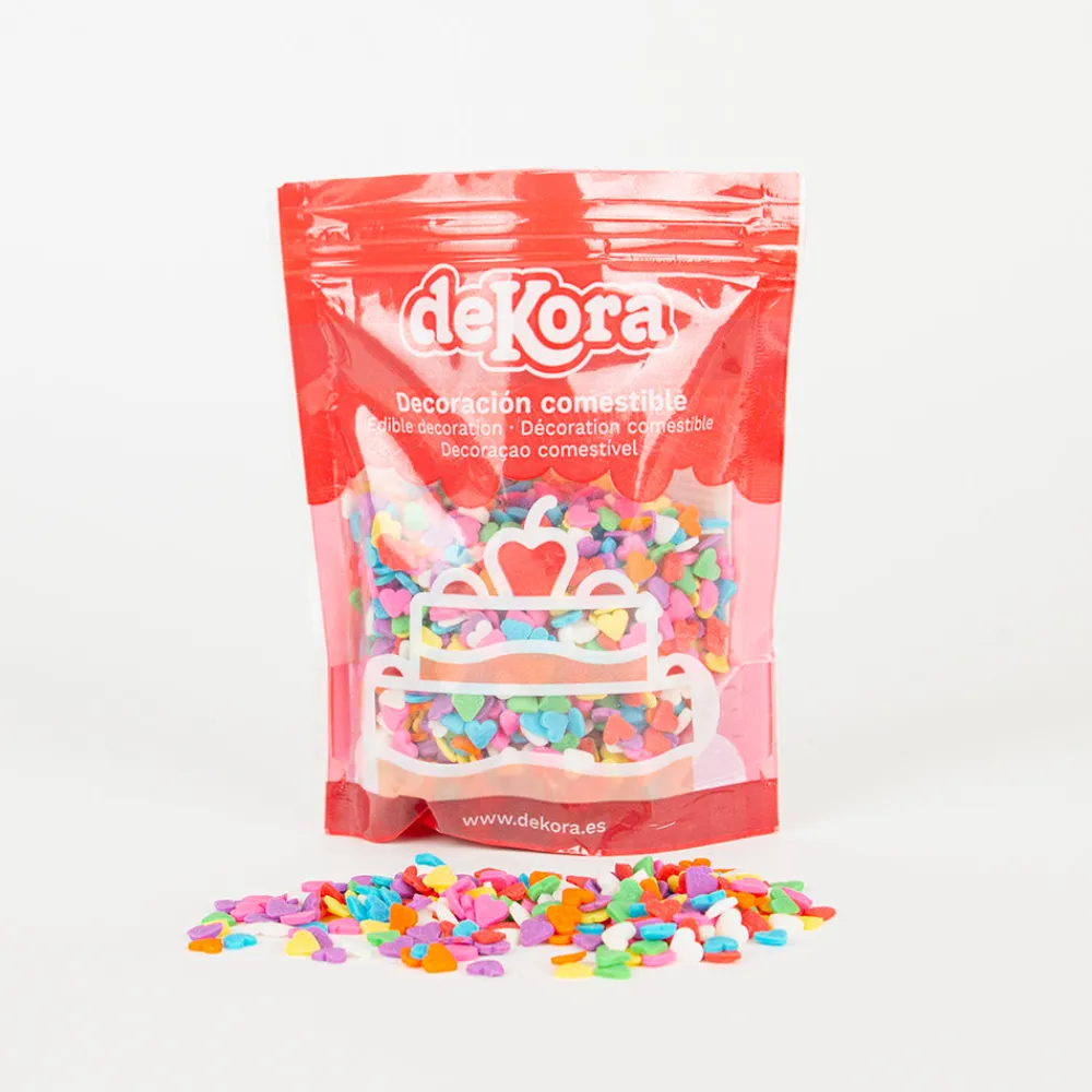 Cheap Dekora Sugar Confetti Multicolored Hearts
