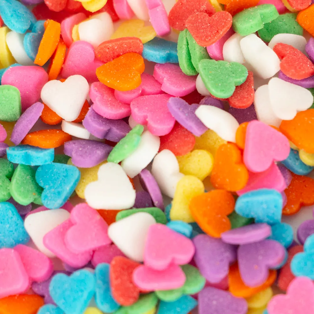Cheap Dekora Sugar Confetti Multicolored Hearts