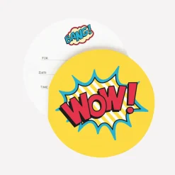 Hot My Little Day Superhero Birthday Invitation (8)