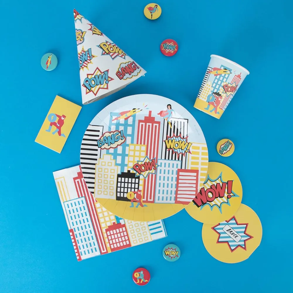 Hot My Little Day Superhero Birthday Invitation (8)