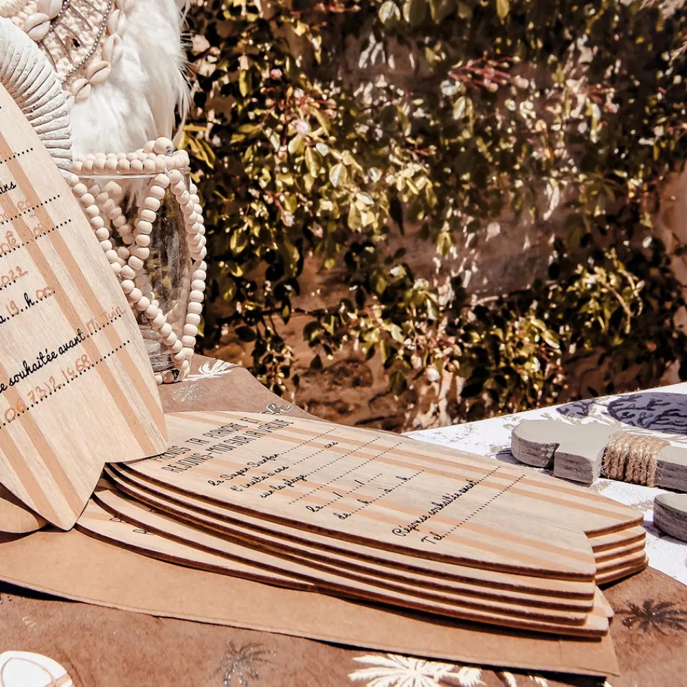 Hot Arty Fêtes Factory Surf Wooden Birthday Invitation (8)