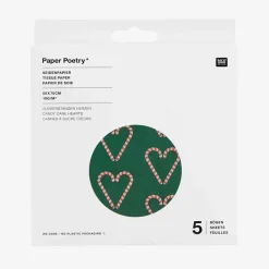 Discount Rico Design Tissue Paper Candy Canes Hearts