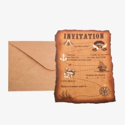 Best Sale Arty Fêtes Factory Treasure Map Invitation (8)