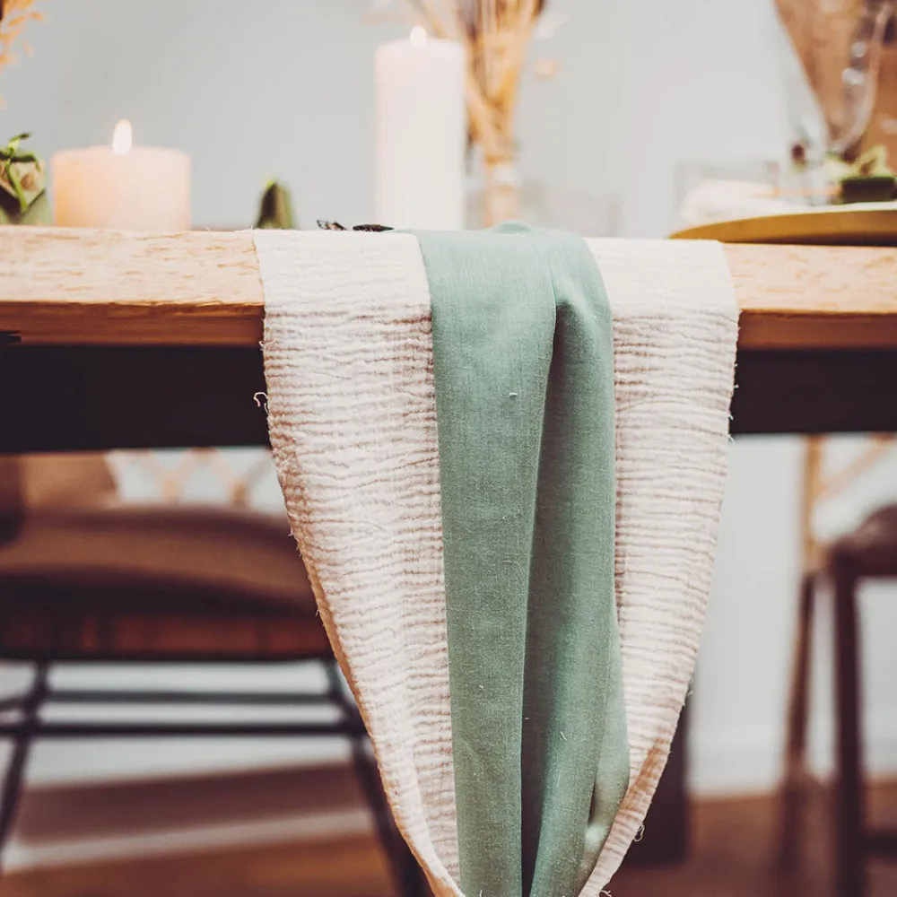 New Arty Fêtes Factory Verdigris Table Runner