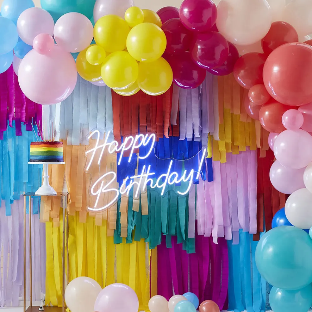 Shop Ginger Ray Wall Decoration: Balloon Arch And Multico Crepons