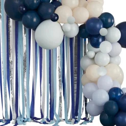 Cheap Ginger Ray Wall Decoration Kit: Rolls Of Blue And Silver Crepe Paper