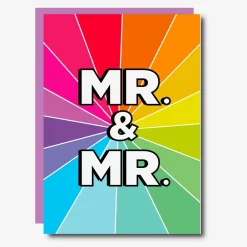 Hot Studio Soph Wedding Greeting Card Mr. & Mr. Multicolored