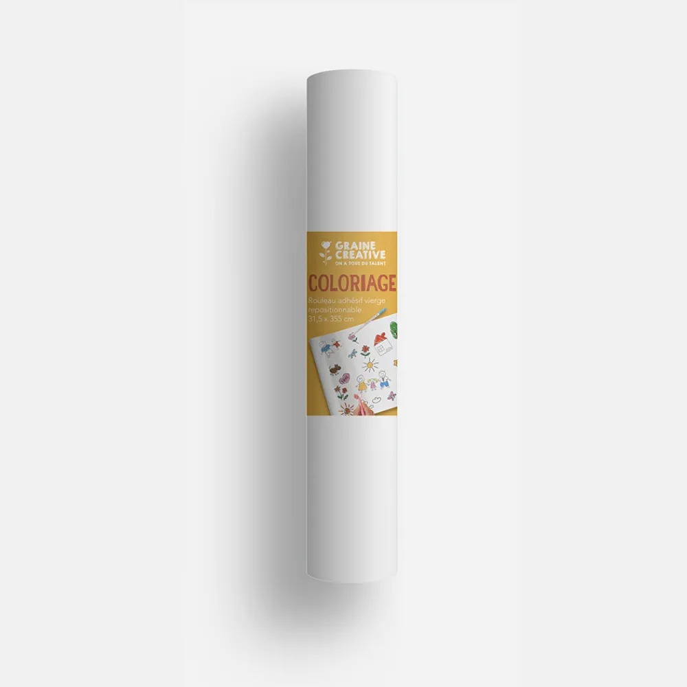 Fashion Graine Créative White Adhesive Roll To Color
