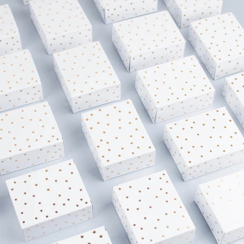 Fashion Rico Design White Advent Calendar With Gold Stars