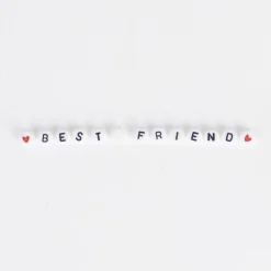 Fashion Graine Créative White Alphabet Beads