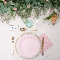 New Party Deco White And Gold Place Card (10)