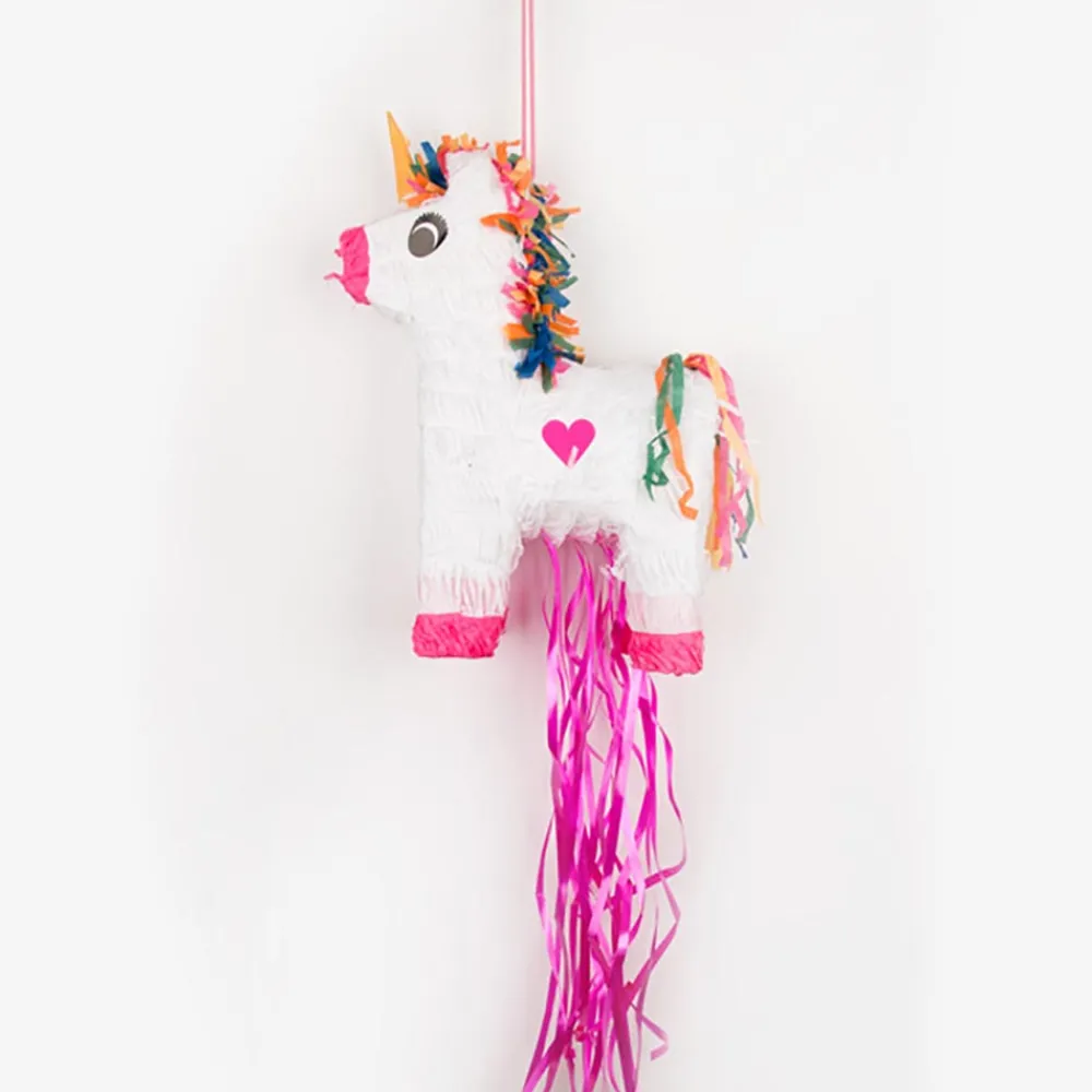 Shop Amscan White And Pink Unicorn Pinata