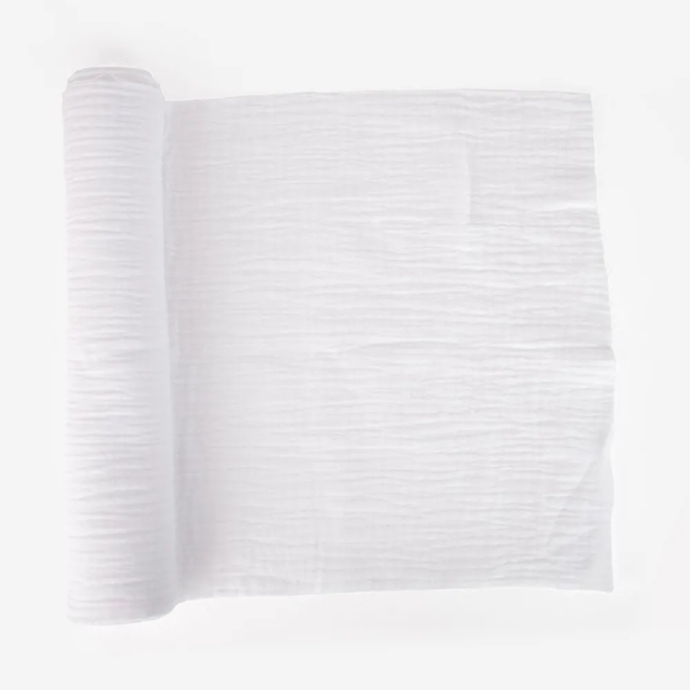 Discount Arty Fêtes Factory White Cotton Gauze Table Runner