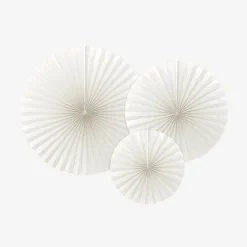 Flash Sale Party Deco White Decorative Rosettes