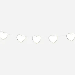 Online Party Pro White Heart Garland
