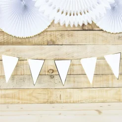 Clearance Party Pro White Pennant Garland