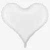 Store Party Deco White Satin Heart Balloon