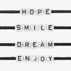 Outlet Rico Design White Smile Square Beads