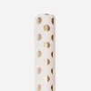 Sale Rico Design White Wrapping Paper With Gold Polka Dots