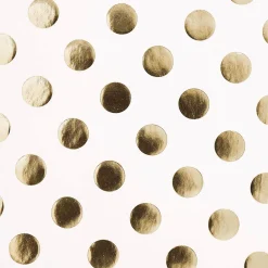 Sale Rico Design White Wrapping Paper With Gold Polka Dots