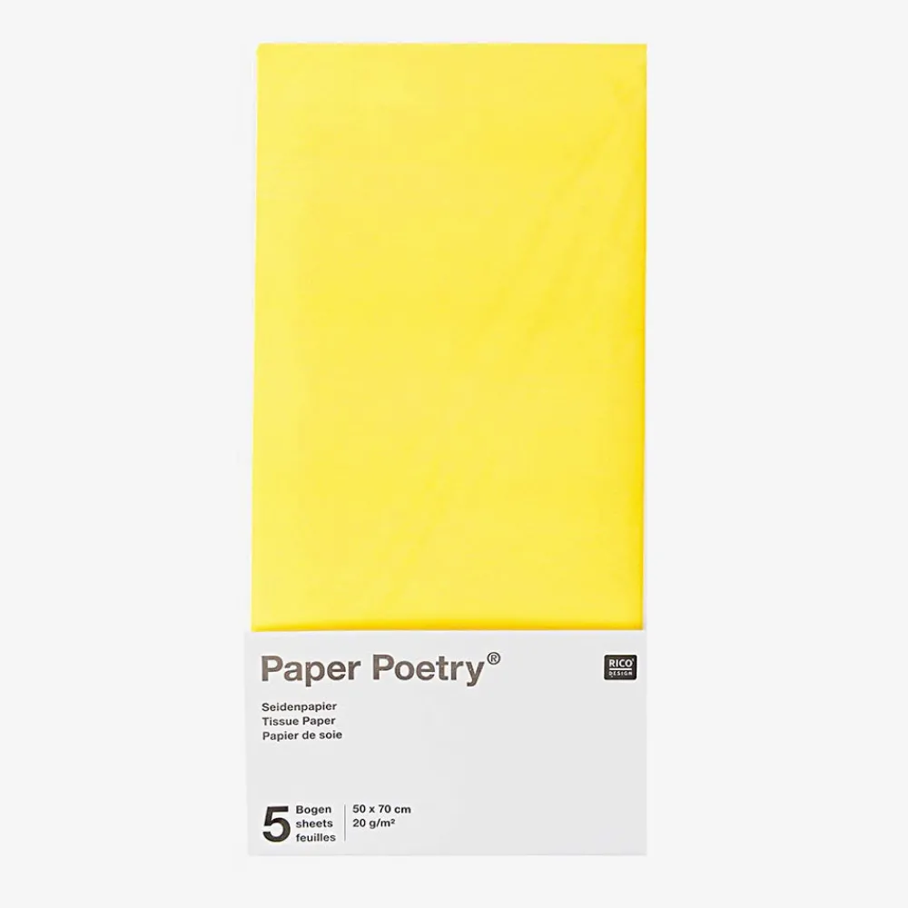 Clearance Rico Design Yellow Tissue Paper